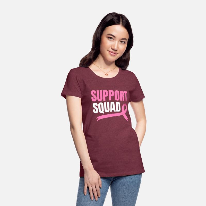 Support Squad Breast Cancer Chemo Pink Ribbon
