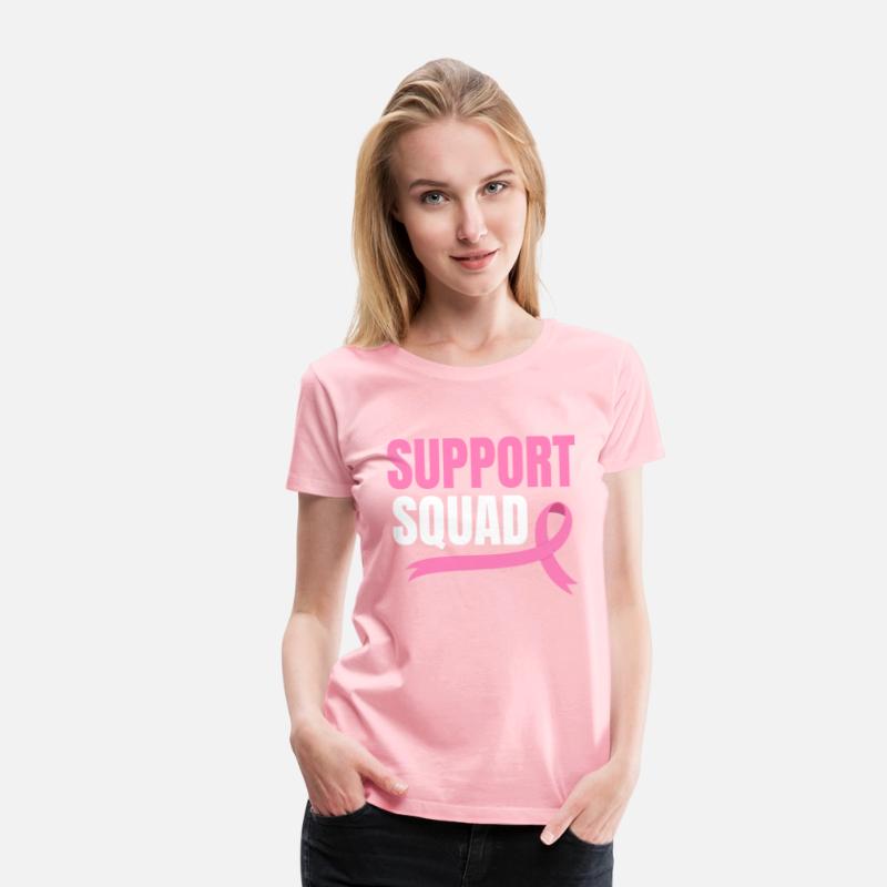 Support Squad Breast Cancer Chemo Pink Ribbon