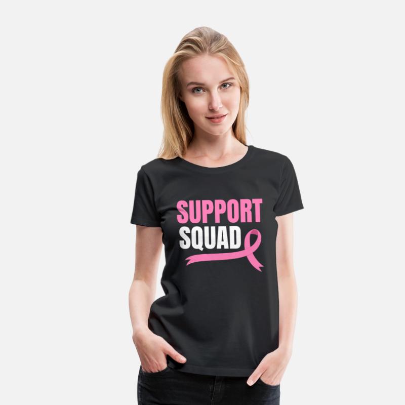 Support Squad Breast Cancer Chemo Pink Ribbon