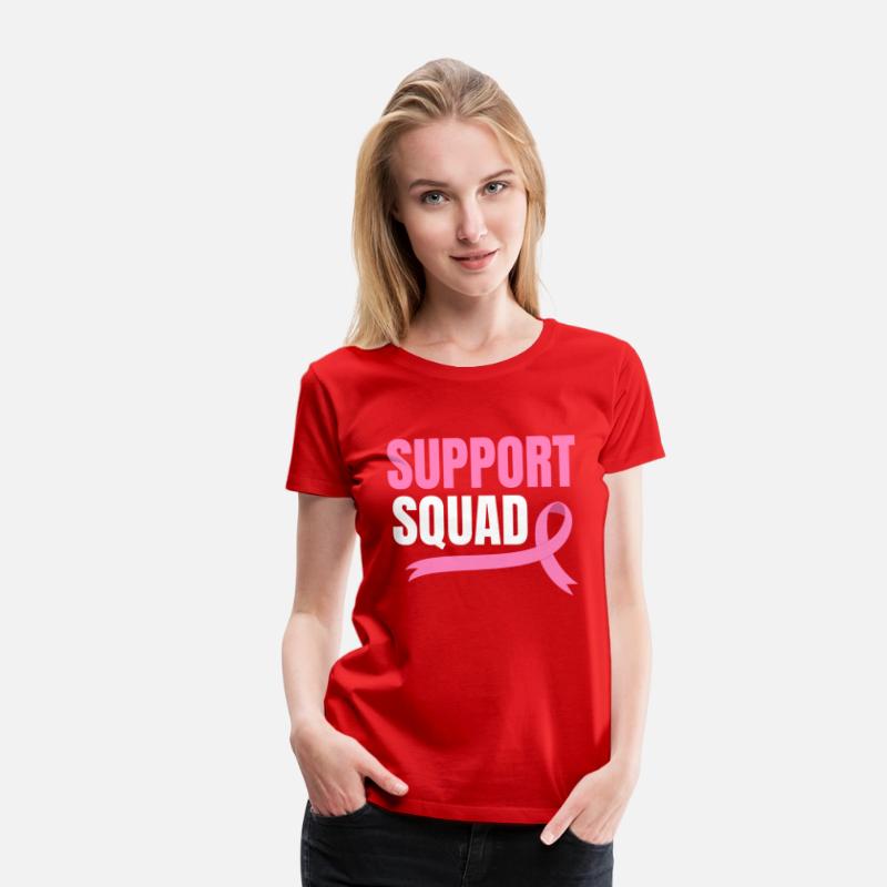 Support Squad Breast Cancer Chemo Pink Ribbon