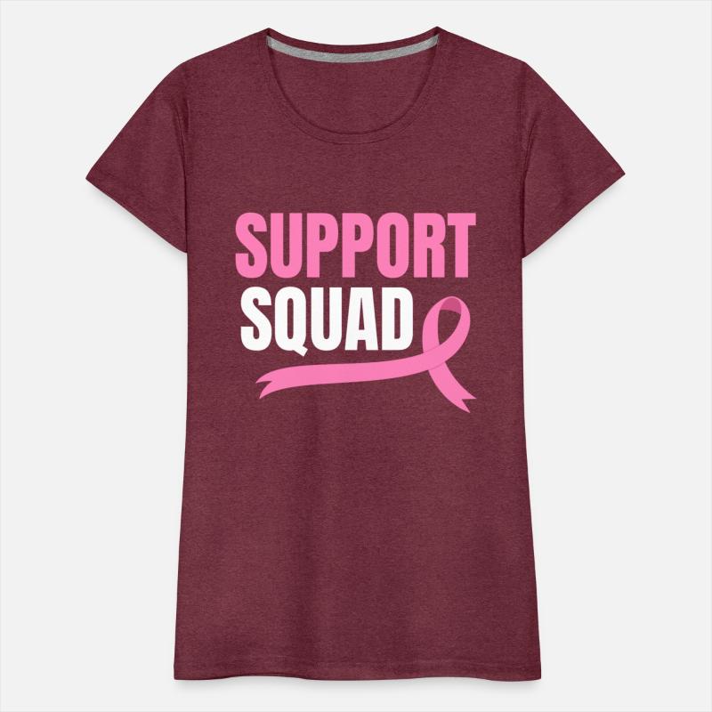Support Squad Breast Cancer Chemo Pink Ribbon