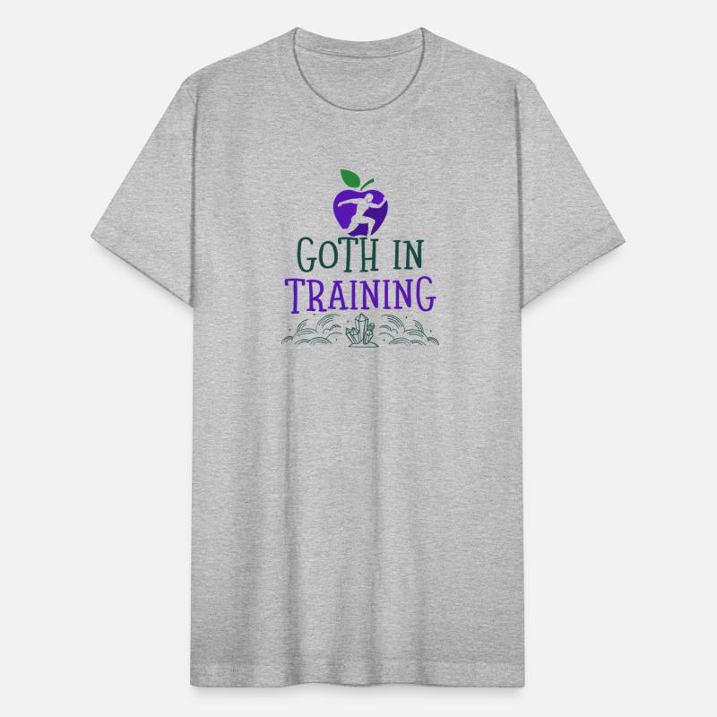 t shirt design maker with a goth in training quote