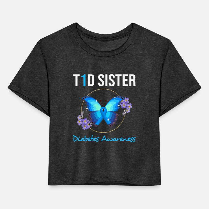 T1D Diabetic Sister Mom Shirt Diabetes Awareness