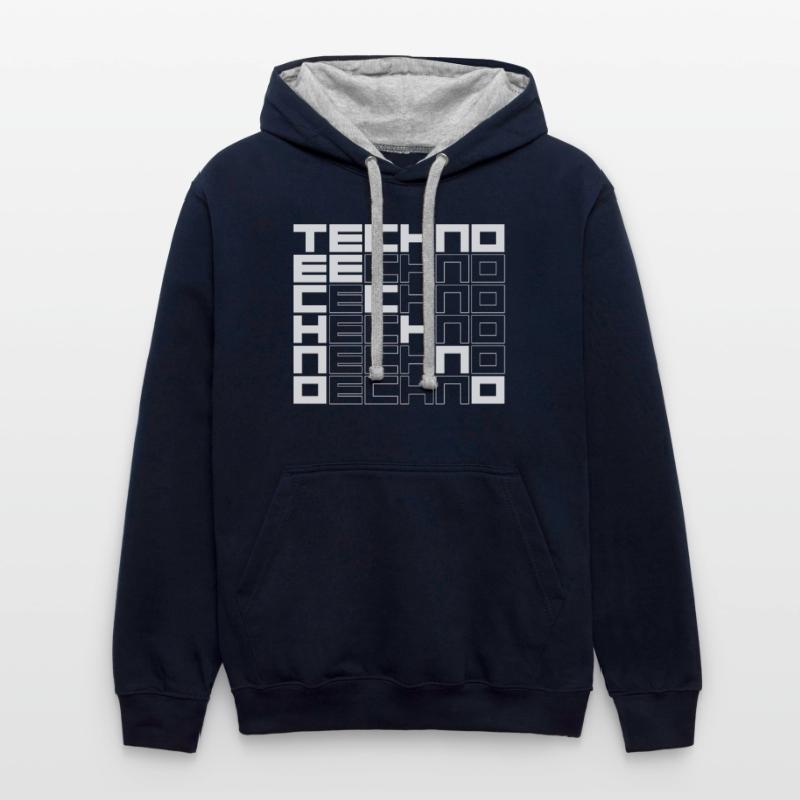 techno music bold text