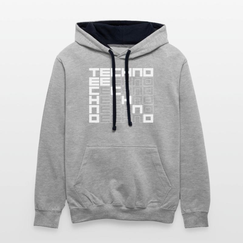 techno music bold text