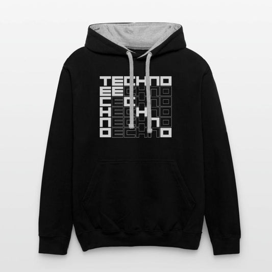 techno music bold text