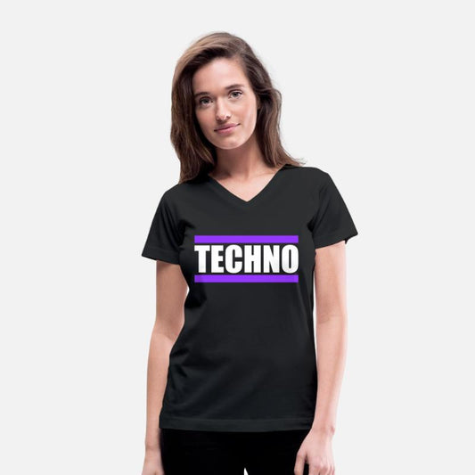 Techno Music Love Letters Quote Dance Party Logo