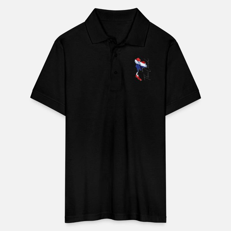 Thailand Flag in Thailand Map EN