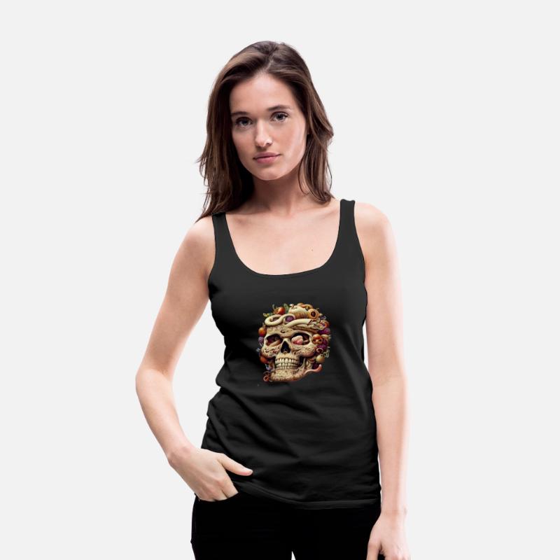 The anatomy of a zoombie head made of junk food