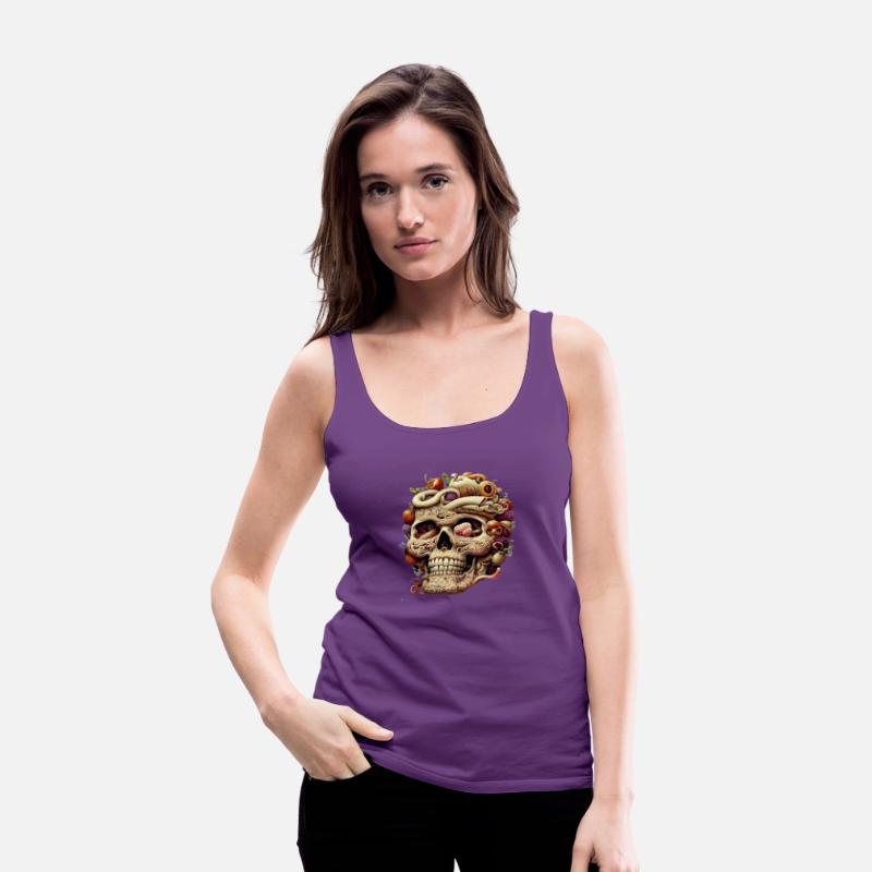 The anatomy of a zoombie head made of junk food