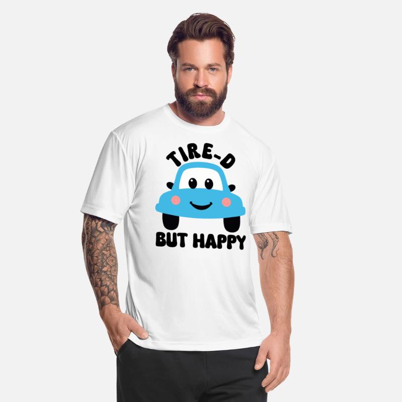 tire-d but happy funny car pun