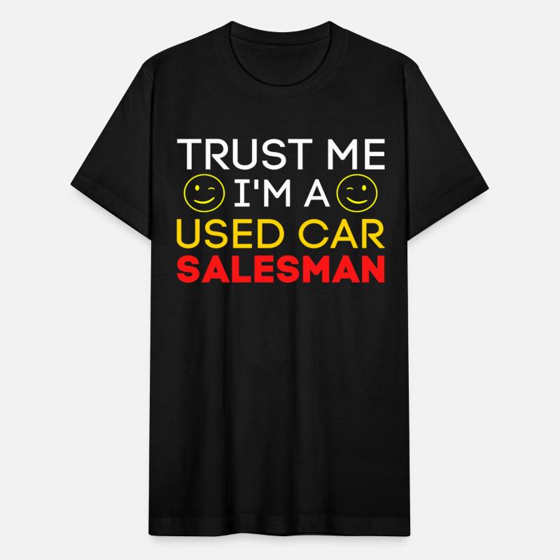 Trust Me I'm a Used Car Salesman (Gold & Red)