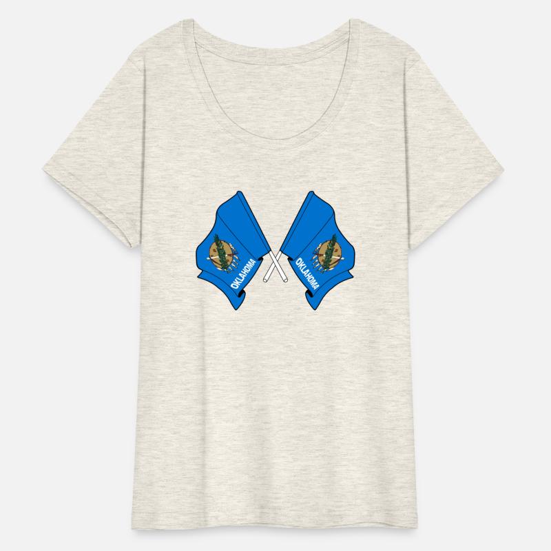 Two flags crossed Oklahoma