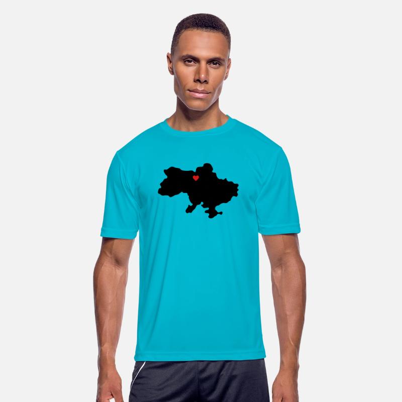 Ukraine Heart Outline Contour