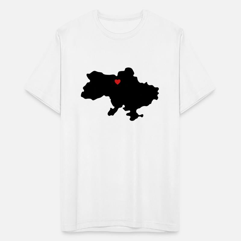 Ukraine Heart Outline Contour