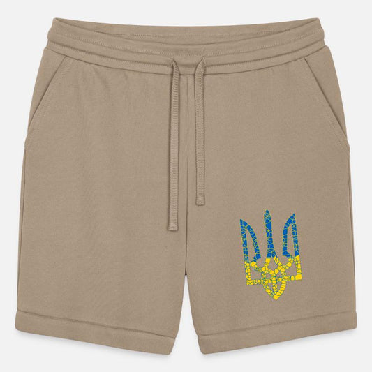 Ukrainian national textured emblem trident tryzub