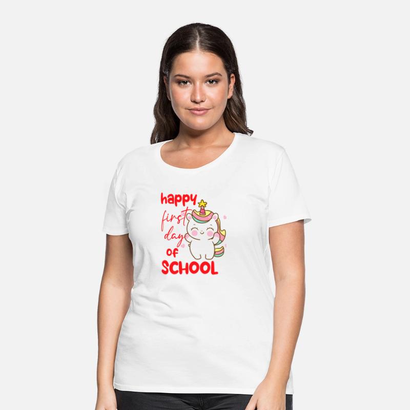Unicorn Happy first day of school T shirt