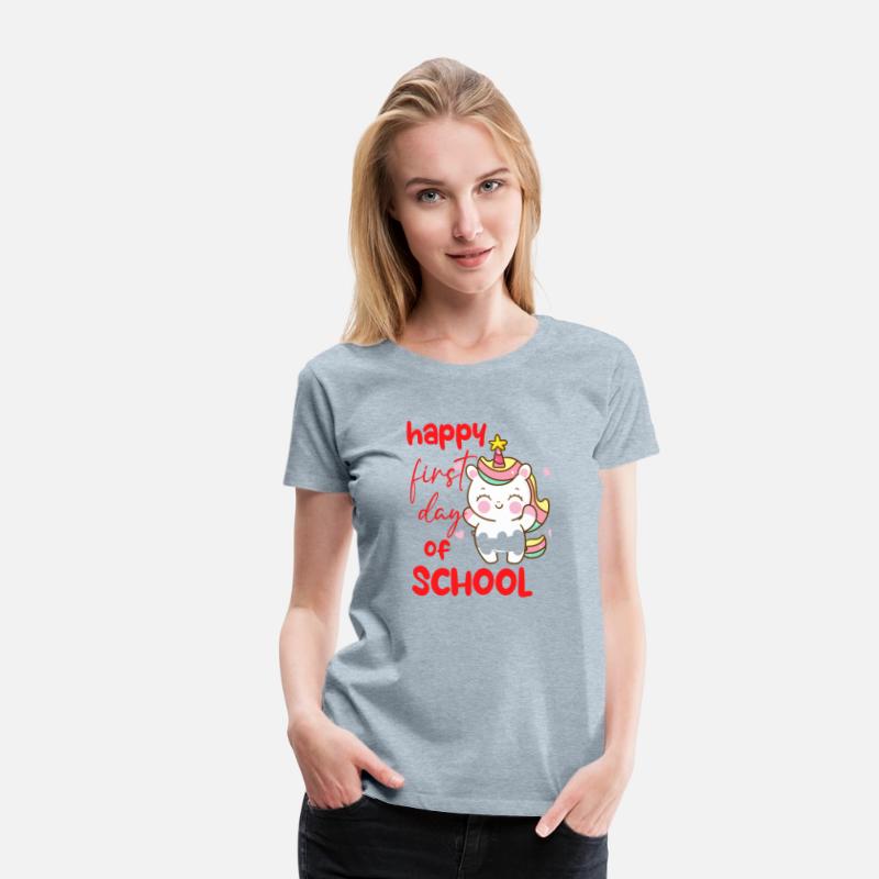 Unicorn Happy first day of school T shirt