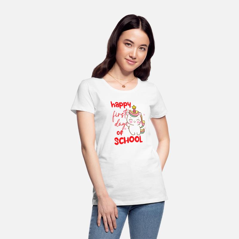 Unicorn Happy first day of school T shirt
