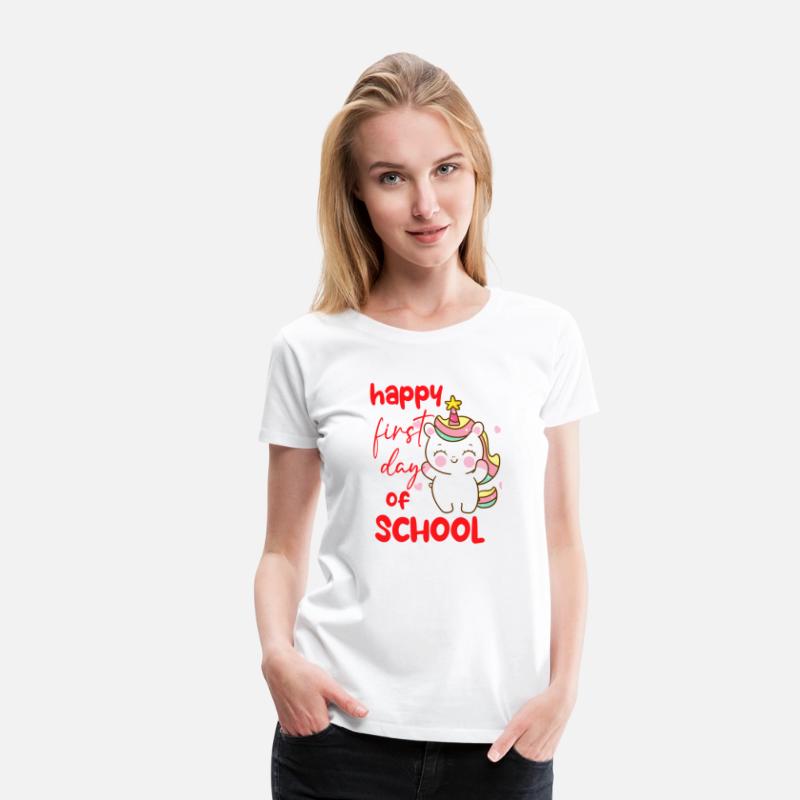 Unicorn Happy first day of school T shirt