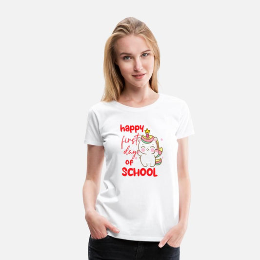 Unicorn Happy first day of school T shirt