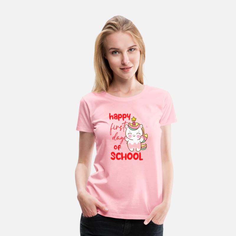 Unicorn Happy first day of school T shirt