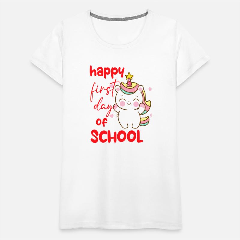 Unicorn Happy first day of school T shirt