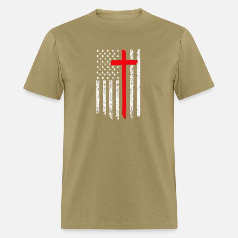 Usa Flag Cross, Christian, Faith, Believer