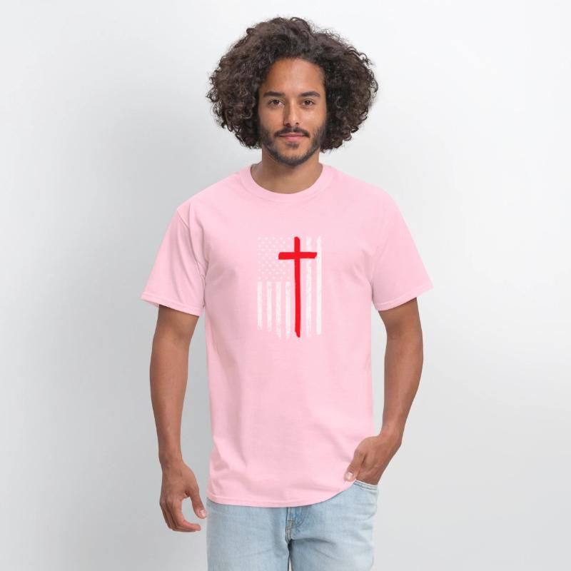Usa Flag Cross, Christian, Faith, Believer