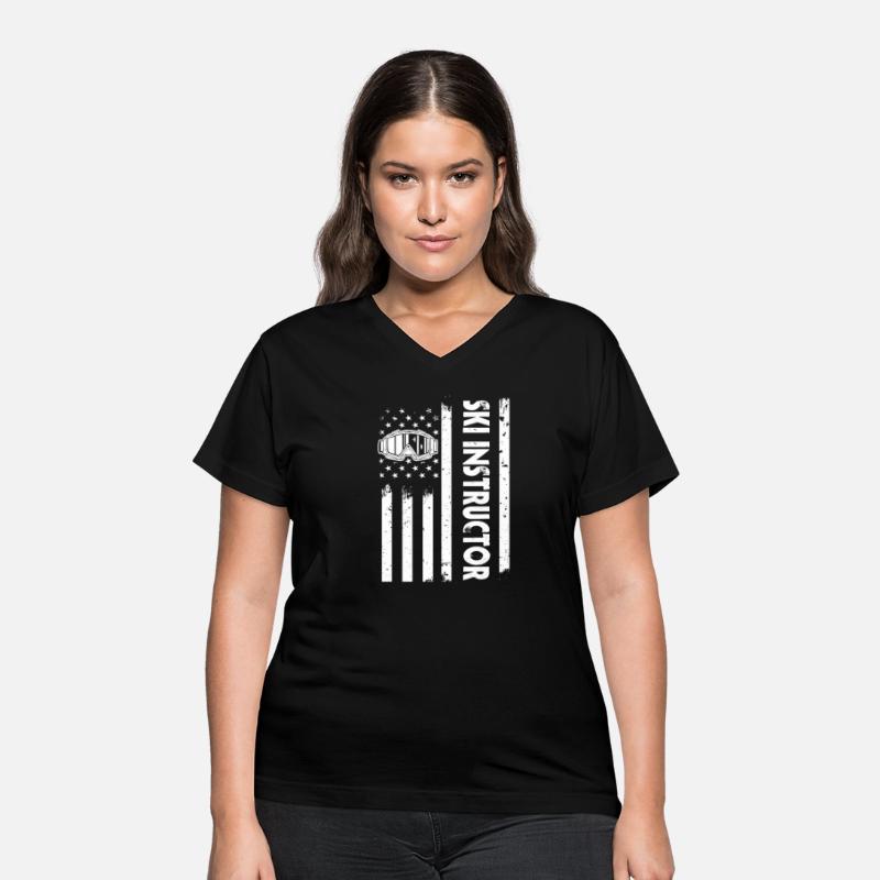 USA Flag Instructor Ski Lessons America