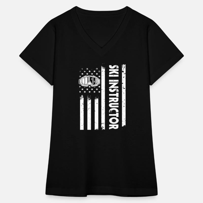 USA Flag Instructor Ski Lessons America