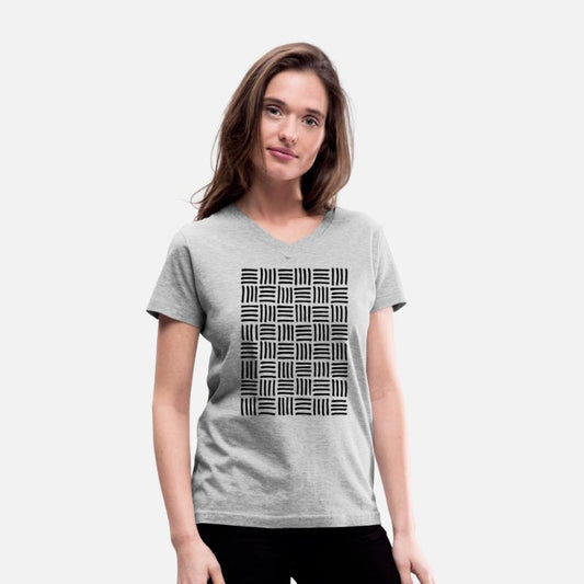 Vertical and Horizontal Lines Pattern. Line Art