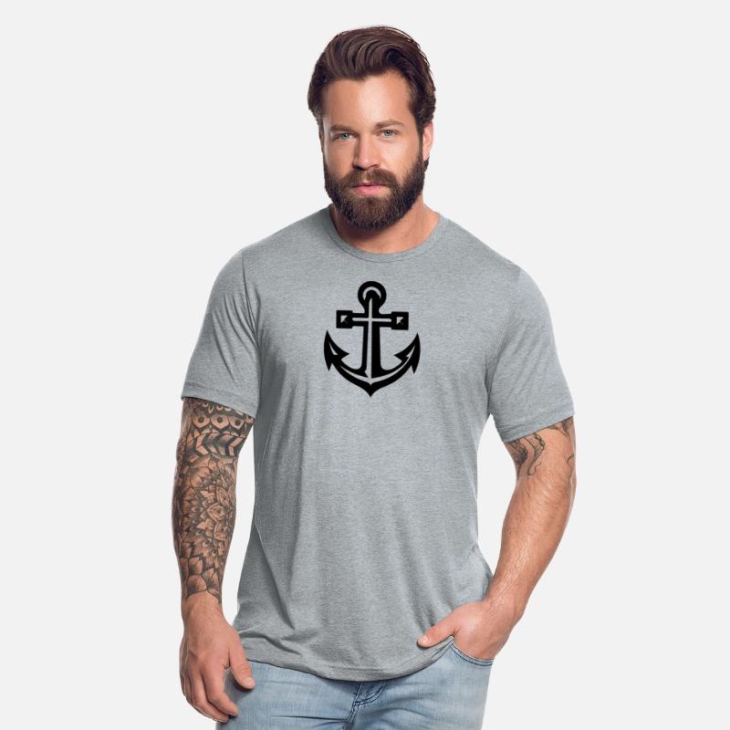 Very Old Anchor In Tattoo Style