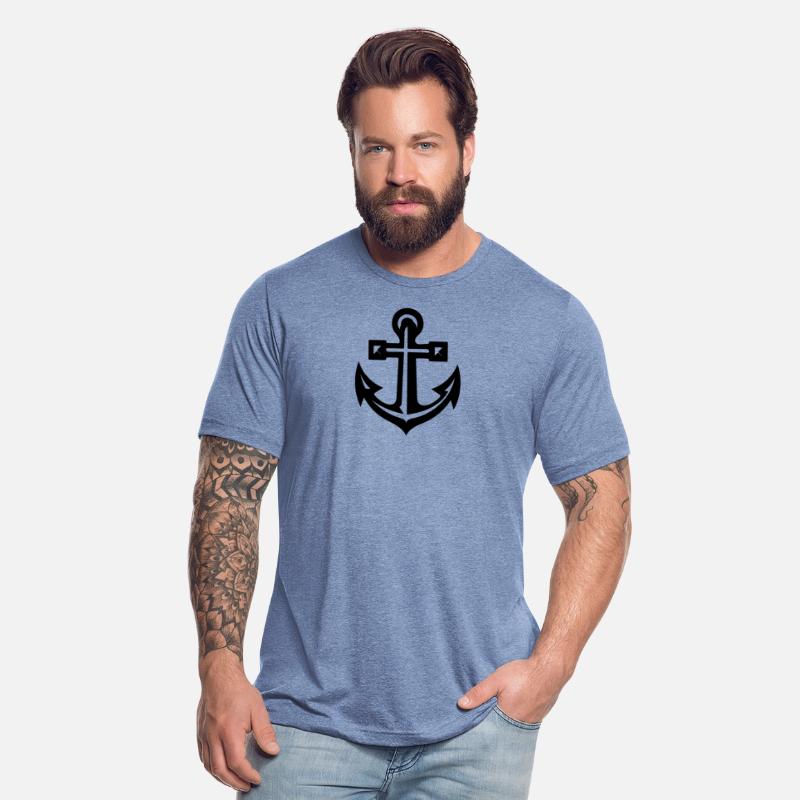 Very Old Anchor In Tattoo Style