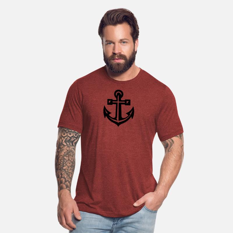 Very Old Anchor In Tattoo Style