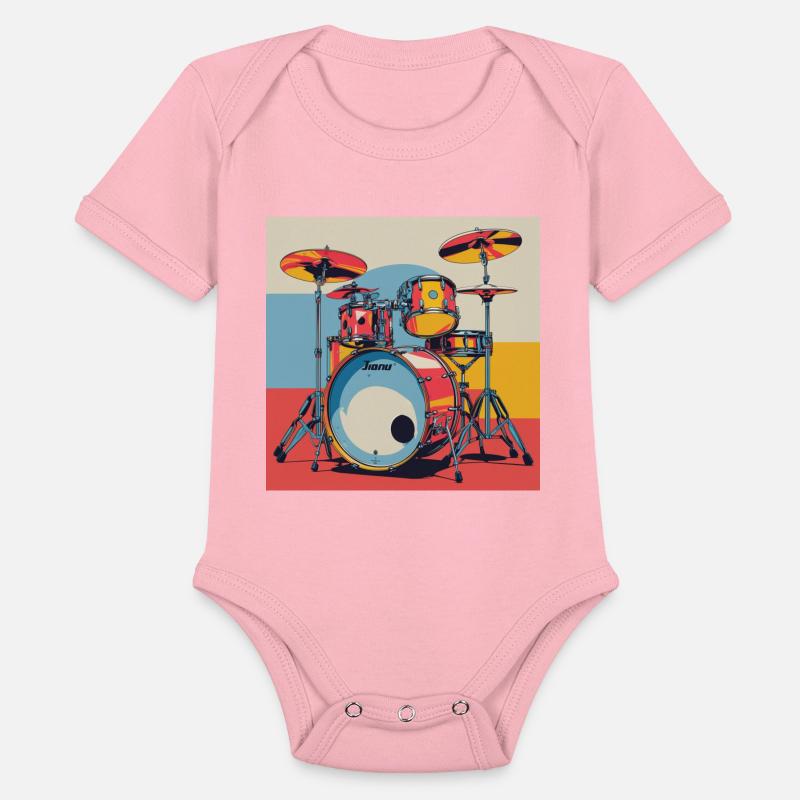 Vibrant Drum Set Illustration