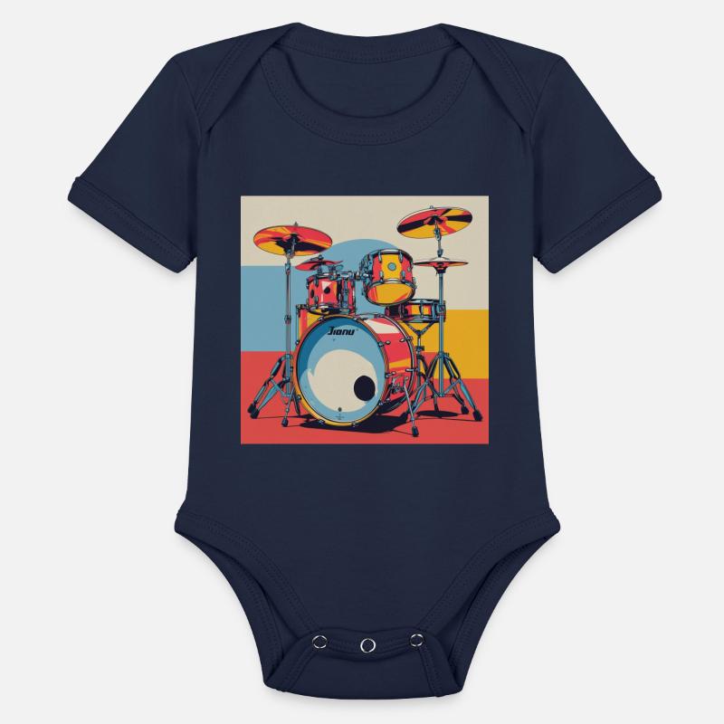 Vibrant Drum Set Illustration