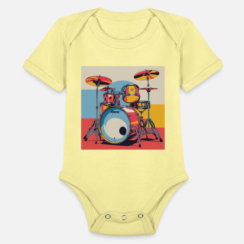 Vibrant Drum Set Illustration