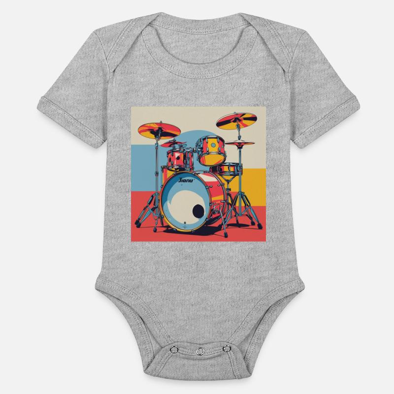 Vibrant Drum Set Illustration