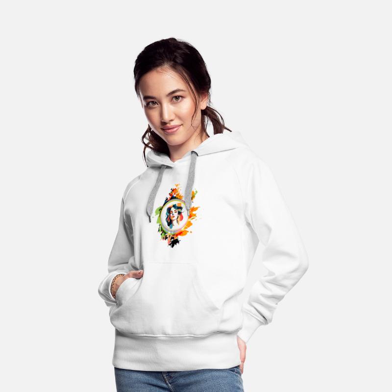 Vibrant Spirit: Bold Modern Woman Splash Design