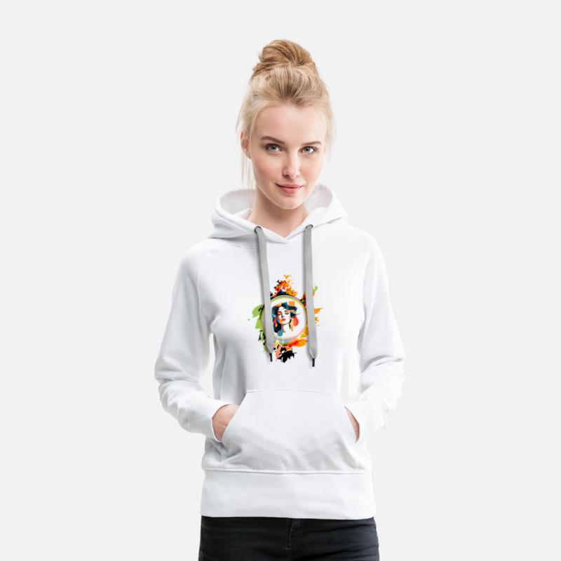 Vibrant Spirit: Bold Modern Woman Splash Design