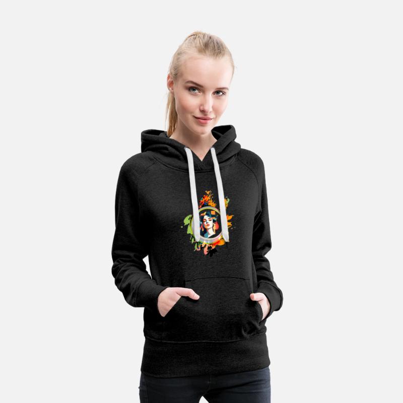 Vibrant Spirit: Bold Modern Woman Splash Design