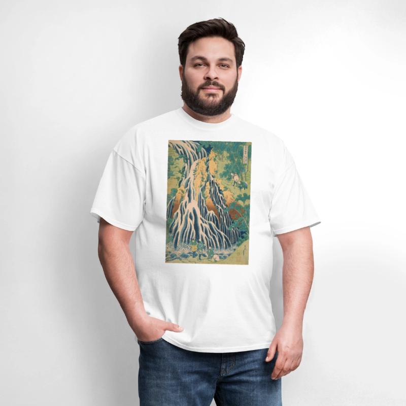 Vibrant Waterfall Japanese Art