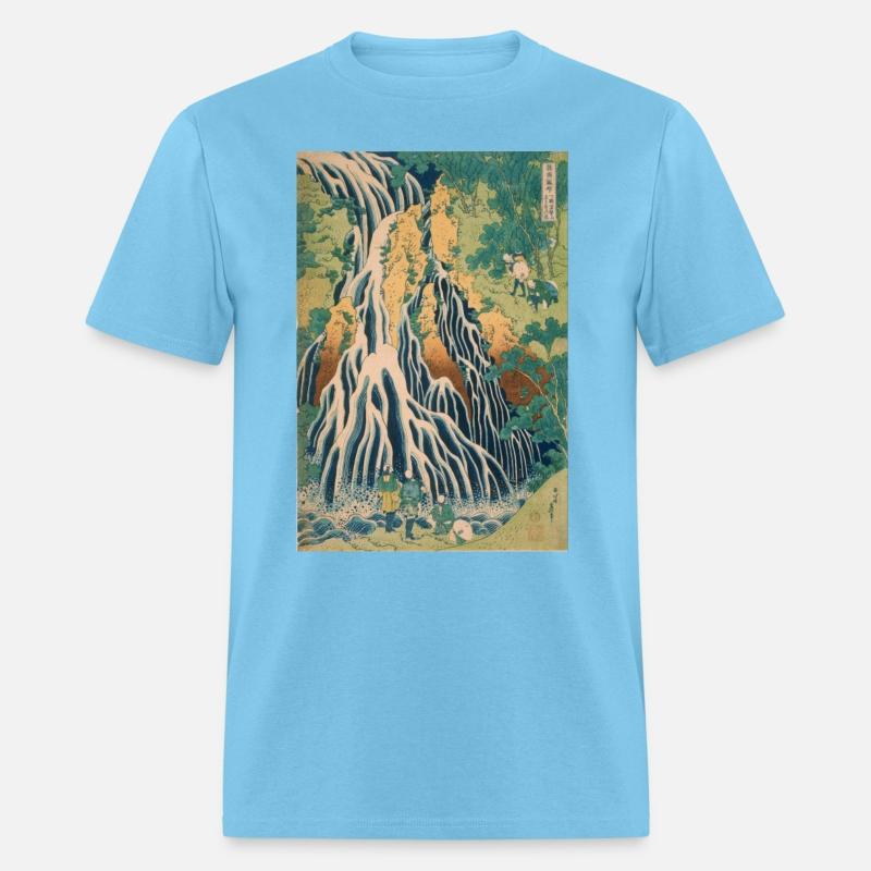 Vibrant Waterfall Japanese Art