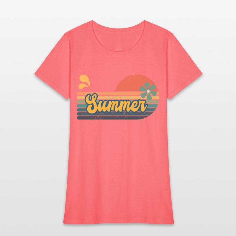 Vintage Aesthetic Graphics Summer Retro Design