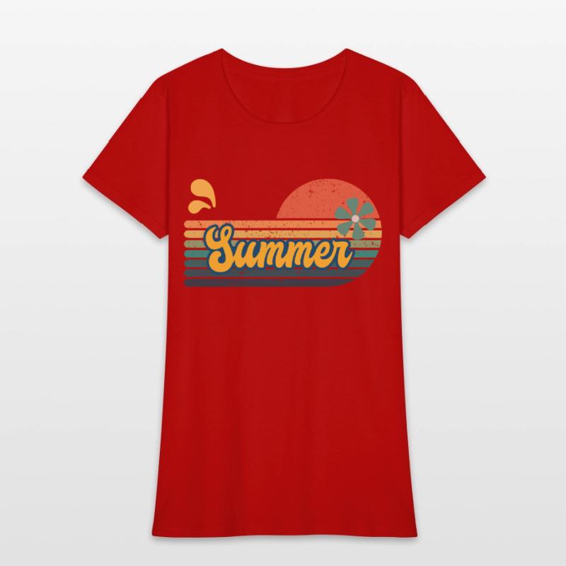 Vintage Aesthetic Graphics Summer Retro Design