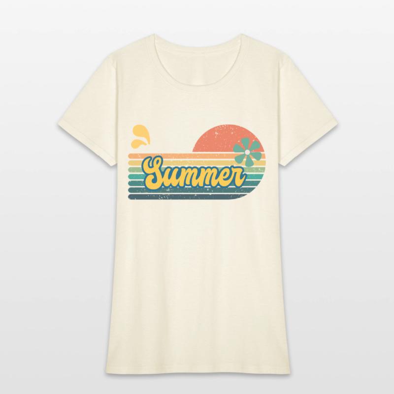 Vintage Aesthetic Graphics Summer Retro Design