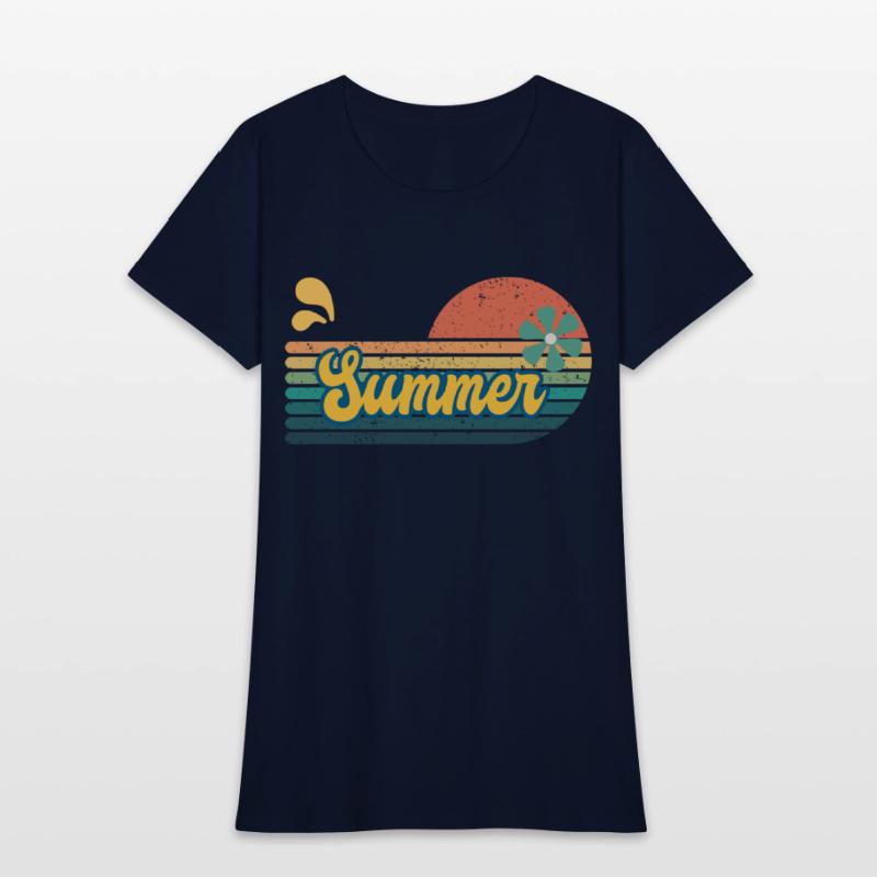 Vintage Aesthetic Graphics Summer Retro Design