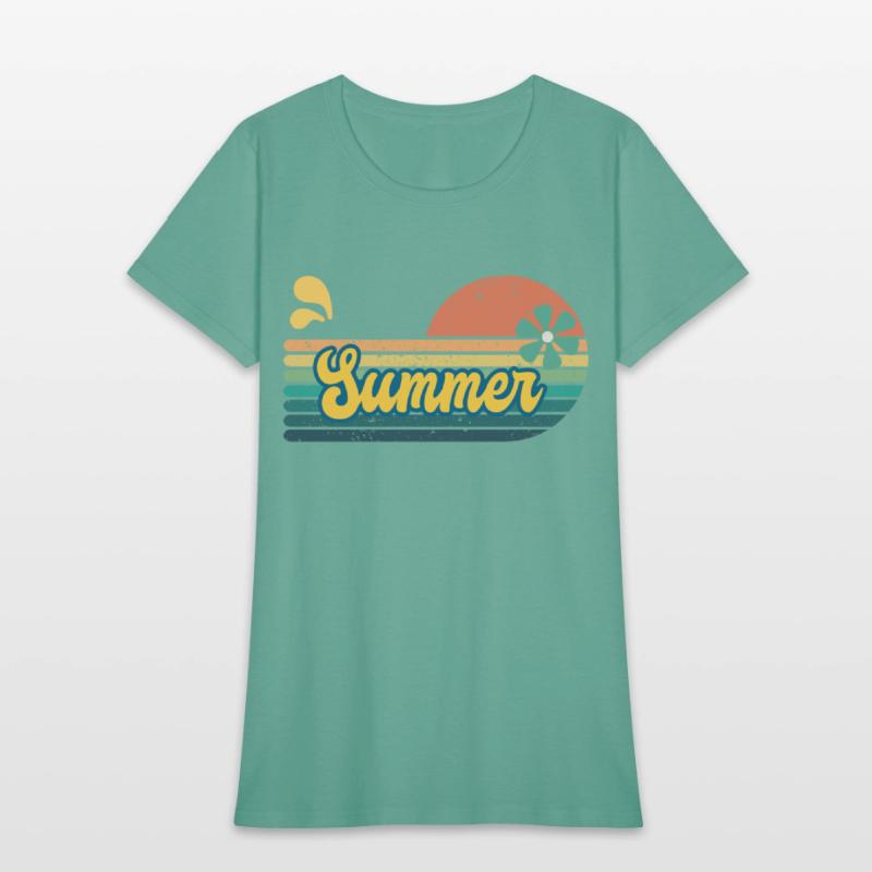 Vintage Aesthetic Graphics Summer Retro Design