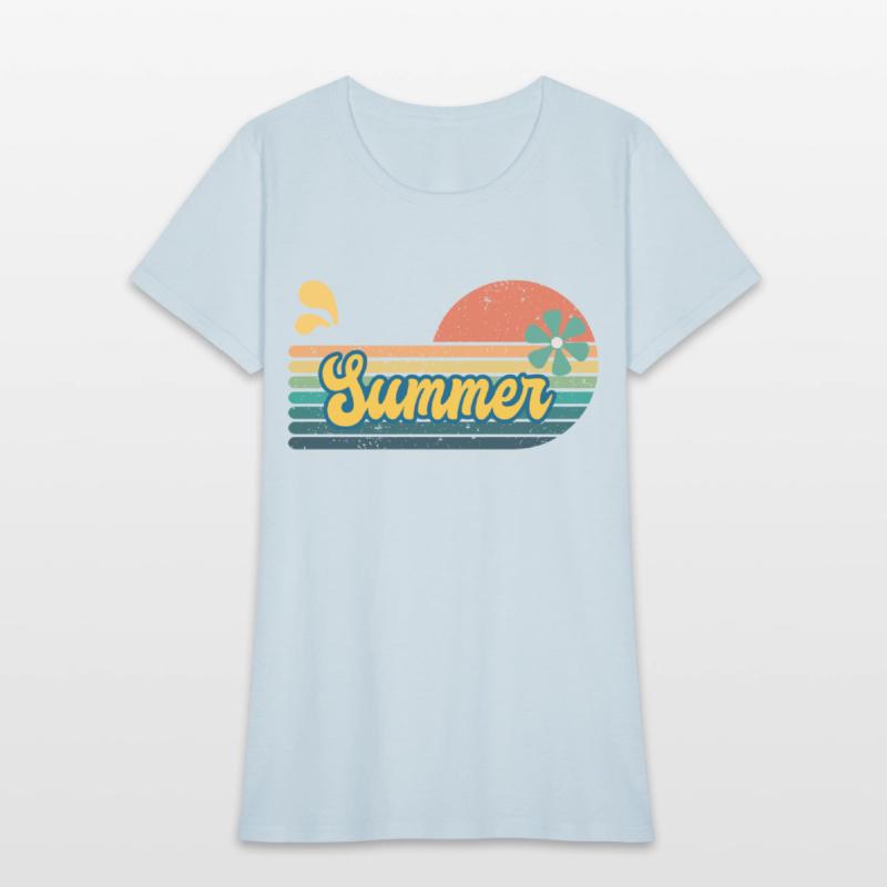 Vintage Aesthetic Graphics Summer Retro Design